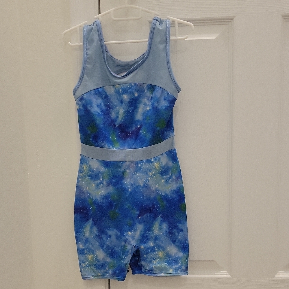 More Than Magic Blue and Green Kids Leotard